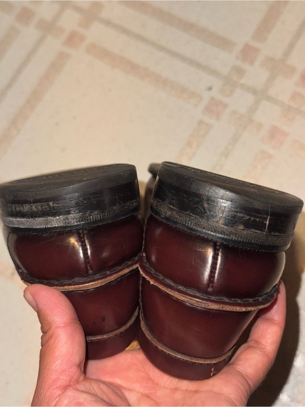 Florsheim Burgundy Penny Loafers 9.5 - Picture 6 of 16